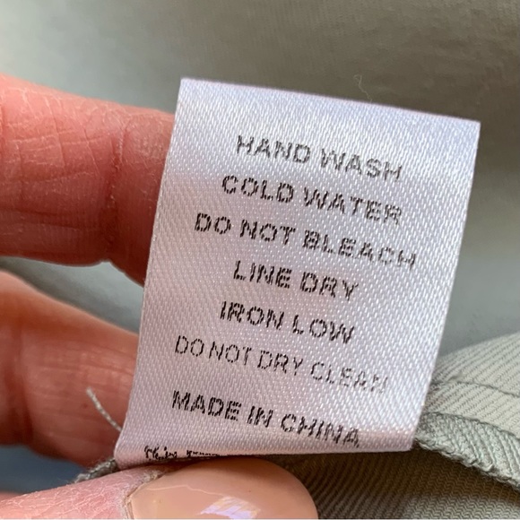 Promesa Ruffle Sleeve,Back Neckline Tie, Soft Sage Green Dress, New With Tags, M - Picture 9 of 11